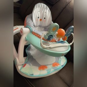Fisher-Price Baby Silla de bebé portátil Sit-Me-Up Asiento de piso
